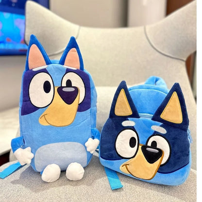 Bluey Anime Backpack Toys Bingo Muffin Cartoon Dog Mini Kindergarten Children School Bag Stuffed Plush Bag Gift For Kids