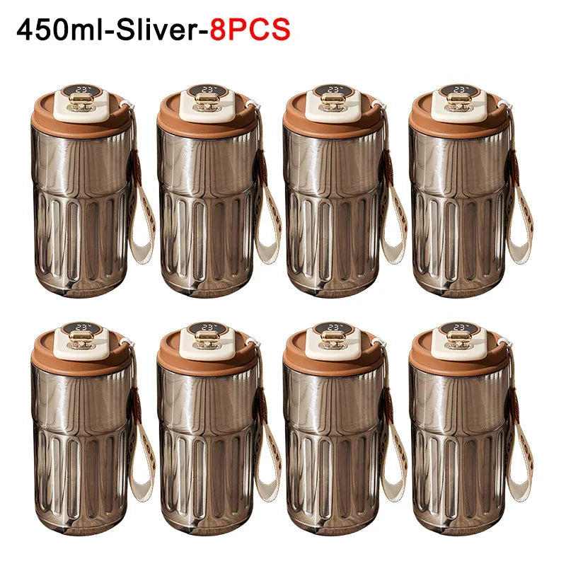 Coffee Cups with Temperature Display Smart Coffee Insulated Mug 316 Stainless Steel Display Temperature Double-walled Insulation