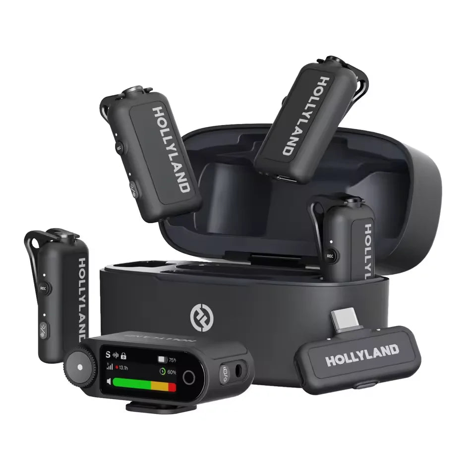 Hollyland LARK MAX 2 Professional Wireless Lavalier Mini Microphone for iPhone iPad Android Live Broadcast Gaming Recording Vlog
