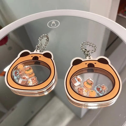 Capybara Cute Rocker Pendant Keychain Acrylic High-looking Couple Model As A Gift For Good Friends