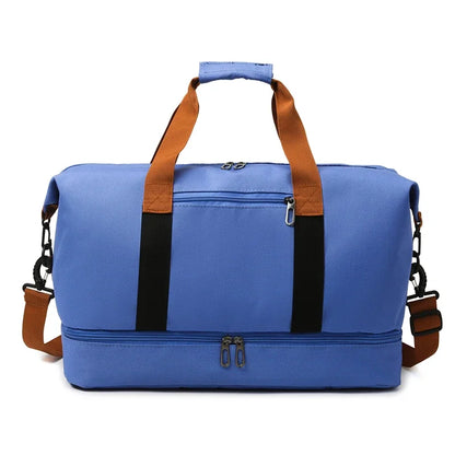 Large-capacity portable travel bag, lightweight gym bags, independent shoe compartment, shoulder messenger bag Дорожные сумки 가방