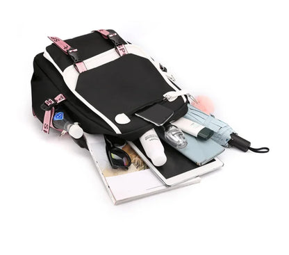 KPop Demon Hunters Backpack Students Large Capacity Backpack K-Pop Demon Hunters Fans Gift Girls School Bags Travel Backpack