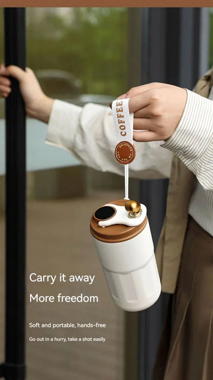 450ML Coffee Cup LED Temperature Stainless Steel Thermo Water Bottle  Display Keep Cold and Heat Thermal Mug Travel Vacuum Flask