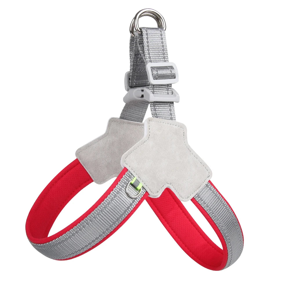 No-Pull Dog Harness Vest for Small Medium Dogs Cats Hiking Breathable Adjustable Chest Strap Bulldog Chihuahua Pet Accessories