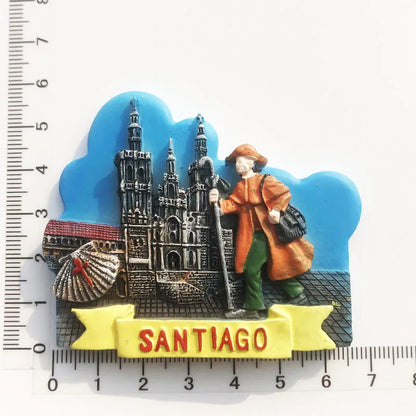 Europe Spain 3D Refrigerator Magnet Tourist Souvenirs Stickers,Home & Kitchen Decoration Fridge Magnet Message Sticker
