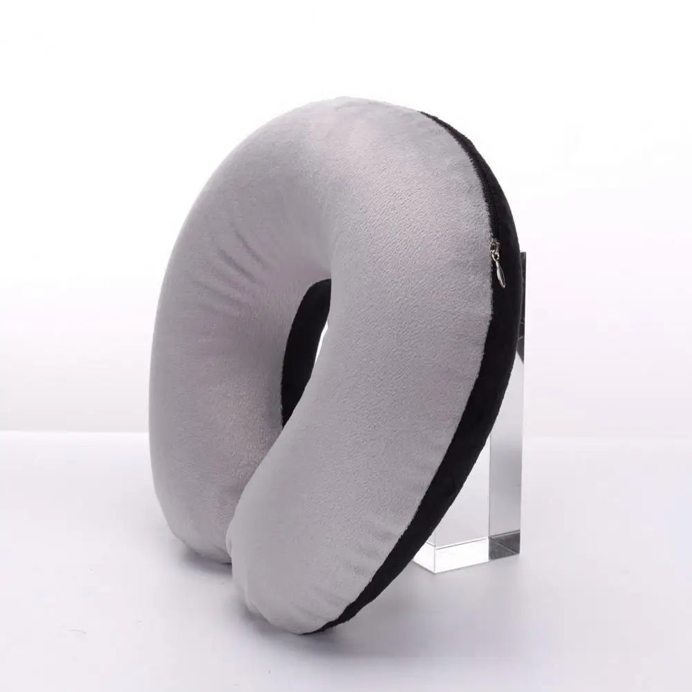 U-shaped Neck Pillow Inflatable Fatigue Relief Travel Pillow Flight Headrest Sleep U-shaped Cushion for Plane