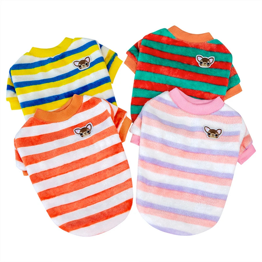 Winter Soft Dogs Coat, Warm Fleece Puppy Clothes For Small Dogs Pullover Sweater Sweatshirt Pet Costumes Christmas Gift