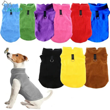 Soft Fleece Dog Clothes for Small Dogs Puppy Cats Vest Chihuahua Clothing French Bulldog Jacket Pug Coats Wholesale