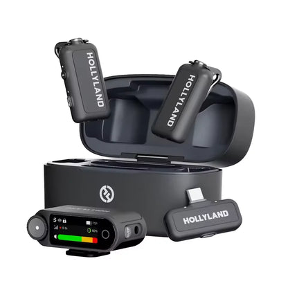 Hollyland LARK MAX 2 Professional Wireless Lavalier Mini Microphone for iPhone iPad Android Live Broadcast Gaming Recording Vlog