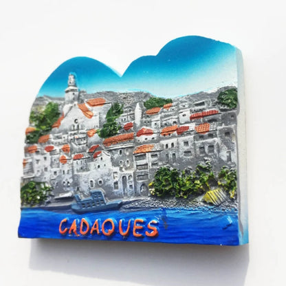 Europe Spain 3D Refrigerator Magnet Tourist Souvenirs Stickers,Home & Kitchen Decoration Fridge Magnet Message Sticker