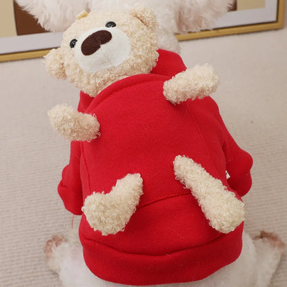 New Autumn and Winter Dog Jersey Sweater Spring Cat Cute Bear Pet Dog Clothes for Small Dogs Chihuahua Teddy Yorkies