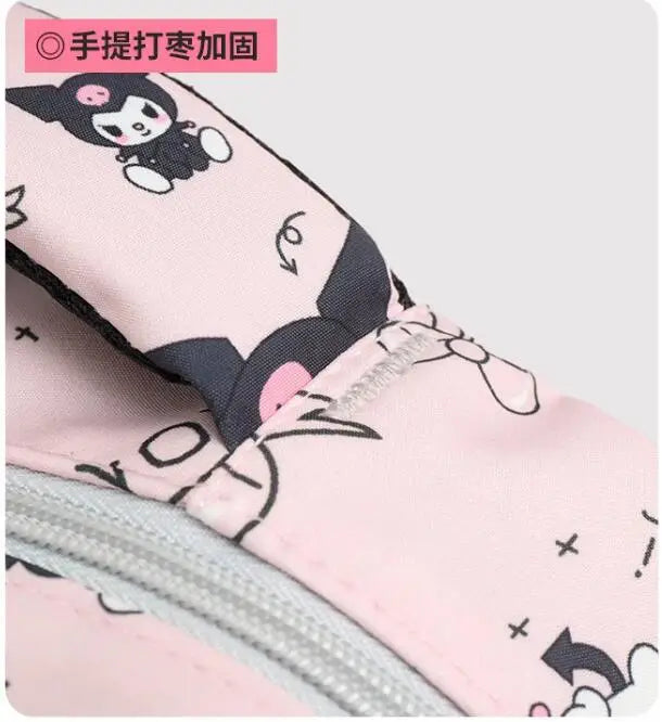 Kawaii Kuromi Backpack Junior High School Bag Student Schoolbag Anime Cartoon Shoulder Bag Girls Gift