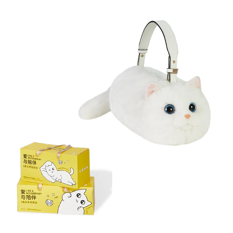 Shopping Coin Purse New Cute Popular Cat Small Bag Smooth Hand Feeling Not Easy To Lose Hair Net Red Chain Crossbody Bag