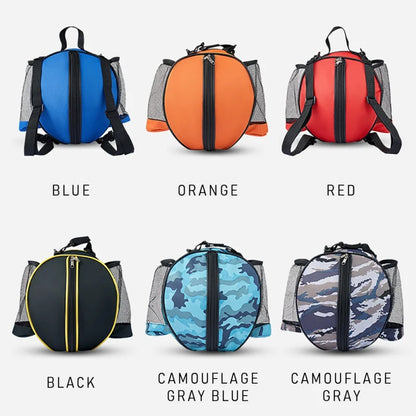 1PC Adjustable Shoulder Strap 2 Side Mesh Pockets Basketball Bag Sports Ball Bag Soccer Shoulder Bag Holder Carrier