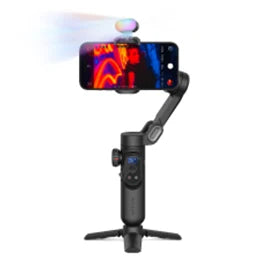 AOCHUAN RGB Magnetic Fill Light for Gimbal LED Video Photography Light 3 Brightness and 7 Color Adjustment for Phone Selfie Live