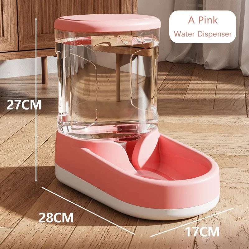 & Dog Cat Automatic Gravity Pet Feeder Large capacity Drinking Water Device Dog Cat Food Save effort Pet Drinking Accessory