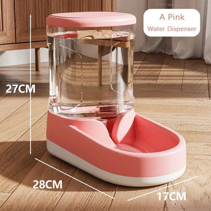 & Dog Cat Automatic Gravity Pet Feeder Large capacity Drinking Water Device Dog Cat Food Save effort Pet Drinking Accessory