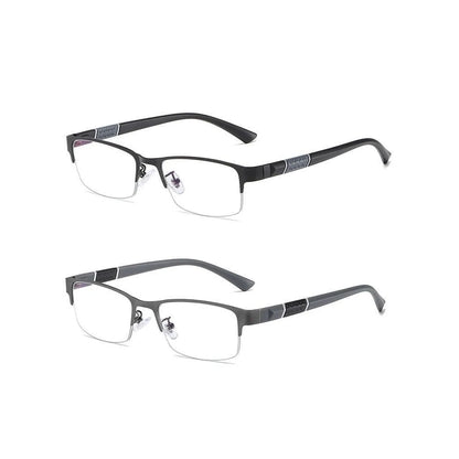 New Trend Reading Glasses Reading Glasses Men and Women High Quality Half Frame Diopters Business Office Men Reading Glasses