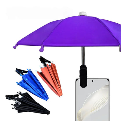 Mobile Phone Sunshade Small Umbrella Mobile Phone Holder Outdoor Portable Cover Sunshade Holder Mobile Phone Holder Accessories