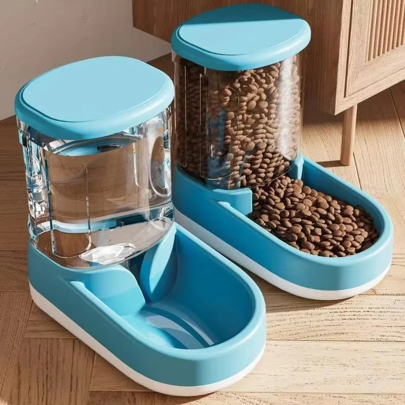 & Dog Cat Automatic Gravity Pet Feeder Large capacity Drinking Water Device Dog Cat Food Save effort Pet Drinking Accessory