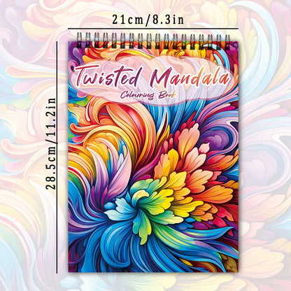 Spiral Coloring book -30 Sheets adult coloring book, 11.3 x 8.3 inches, 100g thick paper, drawing book, homecoming holiday gift