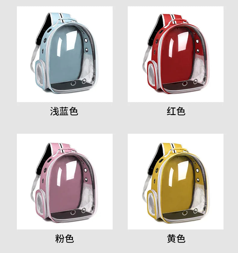 2025 New Space Capsule Transparent Cat Bag Breathable Shoulder Pet Bag Portable Cat Bag Pet Supplies Pet Backpack