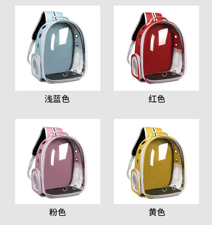 2025 New Space Capsule Transparent Cat Bag Breathable Shoulder Pet Bag Portable Cat Bag Pet Supplies Pet Backpack