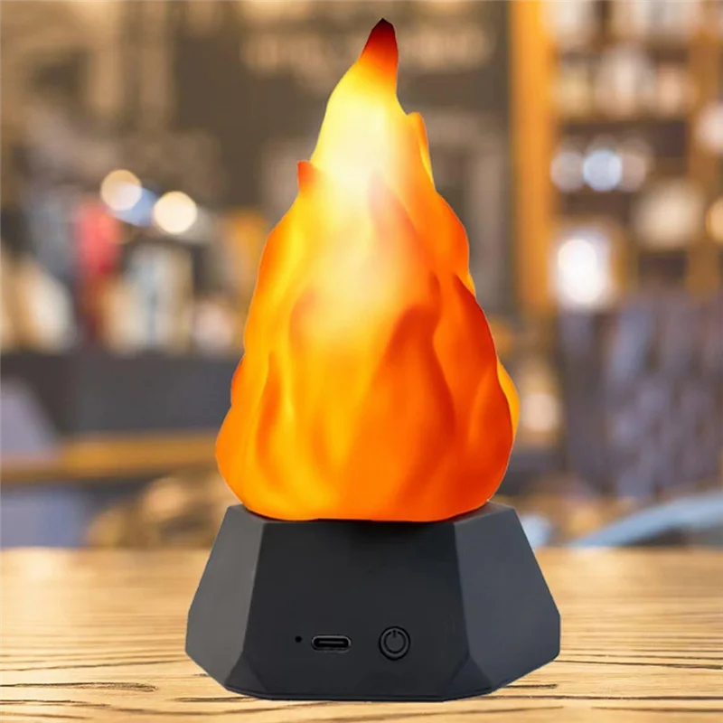ABZC-LED Simulation Flame Lamp LED Flame Lamp Outdoor Camping Garden Landscape Decoration Lamp Dining Table Decoration