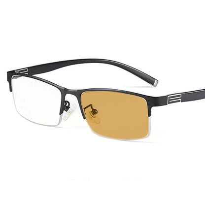Ultra Light Outdoor Driving Protection Glasses Half Frame Myopia Glasses Business Color-changing Male Female Near Sight Glasses