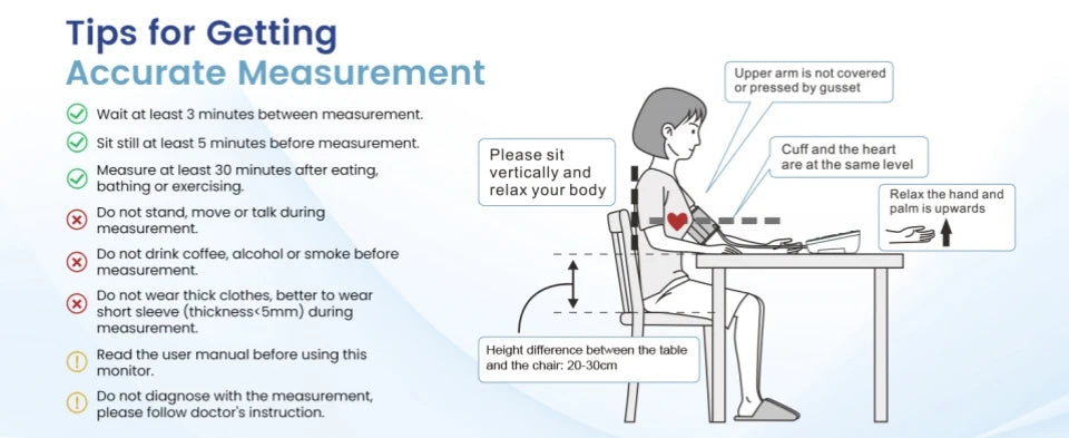 Sinocare Blood Pressure Monitor Digital Tonometer Upper Arm Blood Pressure Meter Automatic BP Medical Sphygmomanometer Pulse