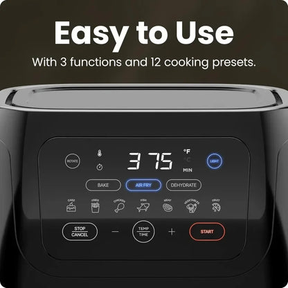 Tool Digital Air Fryer+ Rotisserie, Dehydrator, Convection Oven, 17 Touch Screen Presets Fry, Dehydrate, Guaranteed Authentic.