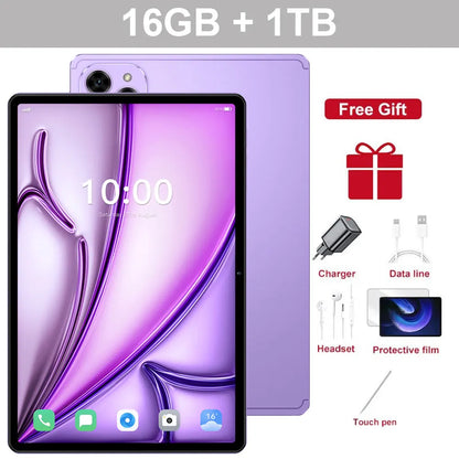 10.1" Tablet PC Pad 7SPro Original 5G Dual SIM Tablets Tab Android 15 22GB+2TB 10000mAh With keyboard Laptop For Kids Children's