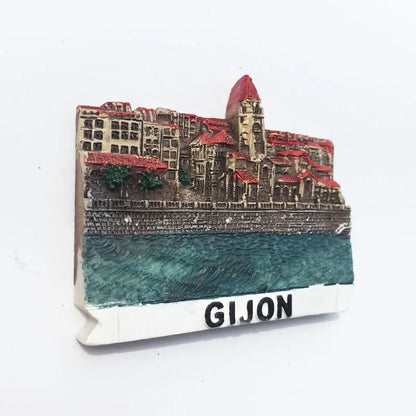 Europe Spain 3D Refrigerator Magnet Tourist Souvenirs Stickers,Home & Kitchen Decoration Fridge Magnet Message Sticker