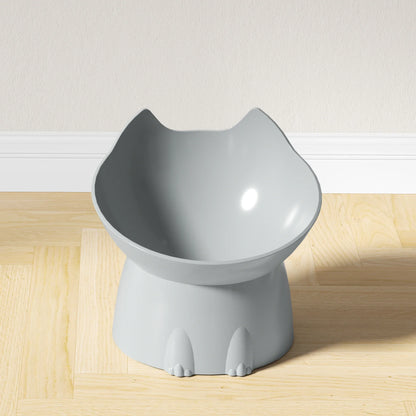 Pet Bowl Protects Cervical Vertebrae Dog Basin High-legged Cat Bowl Prevents Overturning Plastic Slanted Cat Food Bowl