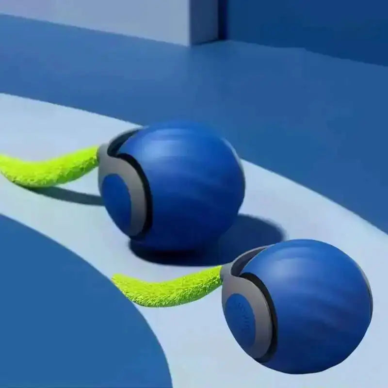 Smart Interactive Cat Toys Ball Automatic Rolling Ball with Faux Tail USB Rechargeable Electric Pet Toy for Teaser and Training