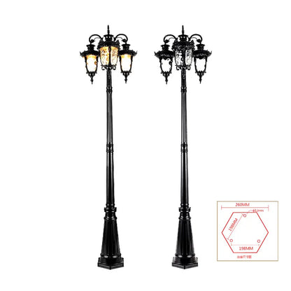 (H≈2.3M)Garden Lights Street Lights Lawn Flowers Park Lights Waterproof Outdoor Villa High Pole Lights Landscape