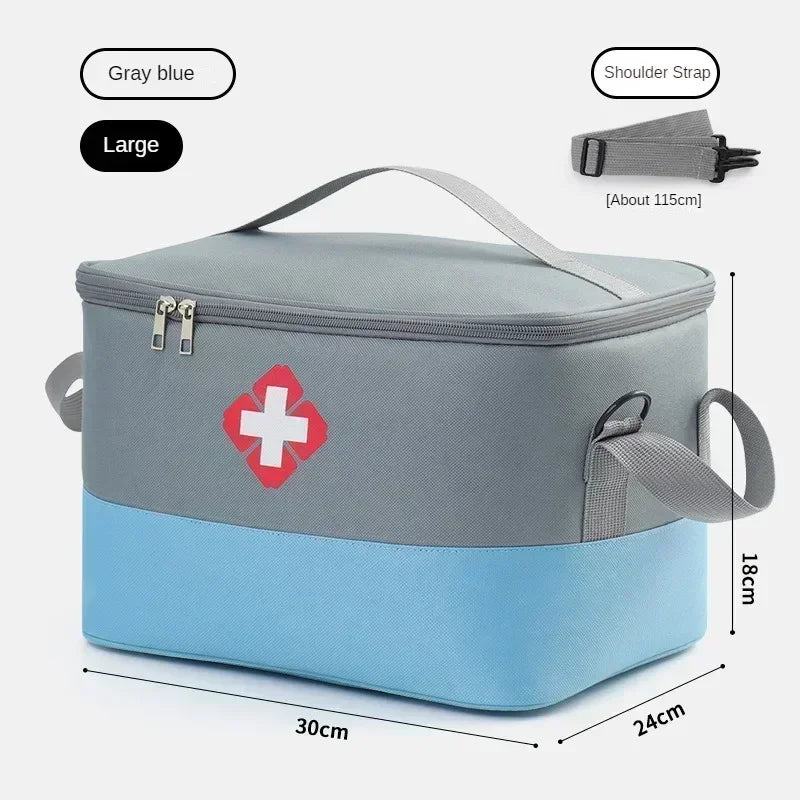 First Aid Kit Medicine Storage Bag Portable Outdoor Rescue Bag Household Large Capacity Medical Kit Storage Organizer