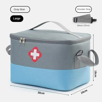 First Aid Kit Medicine Storage Bag Portable Outdoor Rescue Bag Household Large Capacity Medical Kit Storage Organizer