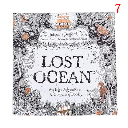 Coloring Book For Children Adult Relieve Stress Kill Time Painting Art Book Anti-Stress Magic Forest Fantasy Dream Wonderland