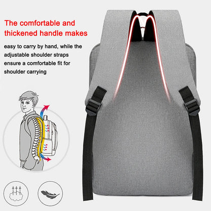 Portable Backpack Camping Travel Bag Business Daypack with USB Charging Port Fit 15.6 Inch Laptops for Men Women