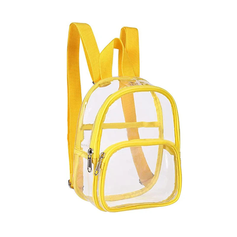 Transparent PVC Bag Outdoor Sports Fitness Knapsack Casual Travel Visible Backpack Large Capacity Waterproof Shoulders Bags