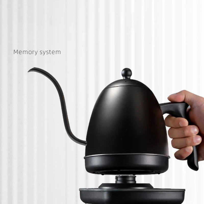 800ml Hand Brew Coffee Pot Intelligent Constant Temperature Electric Kettle Gooseneck Fine-mouth Stainless Steel Teapot Kettles
