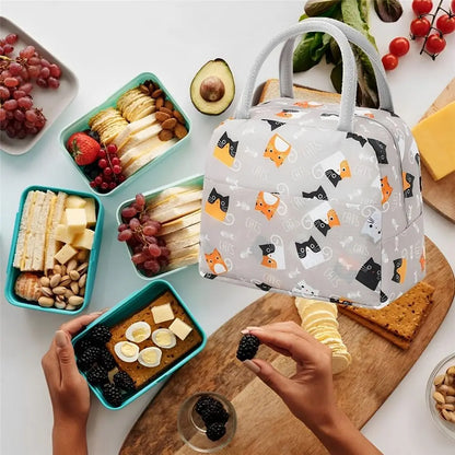 Reusable Lunch Bag for Women Large Capacity Small Insulated Cooler Lunch Container Leakproof Lunch Tote Bags