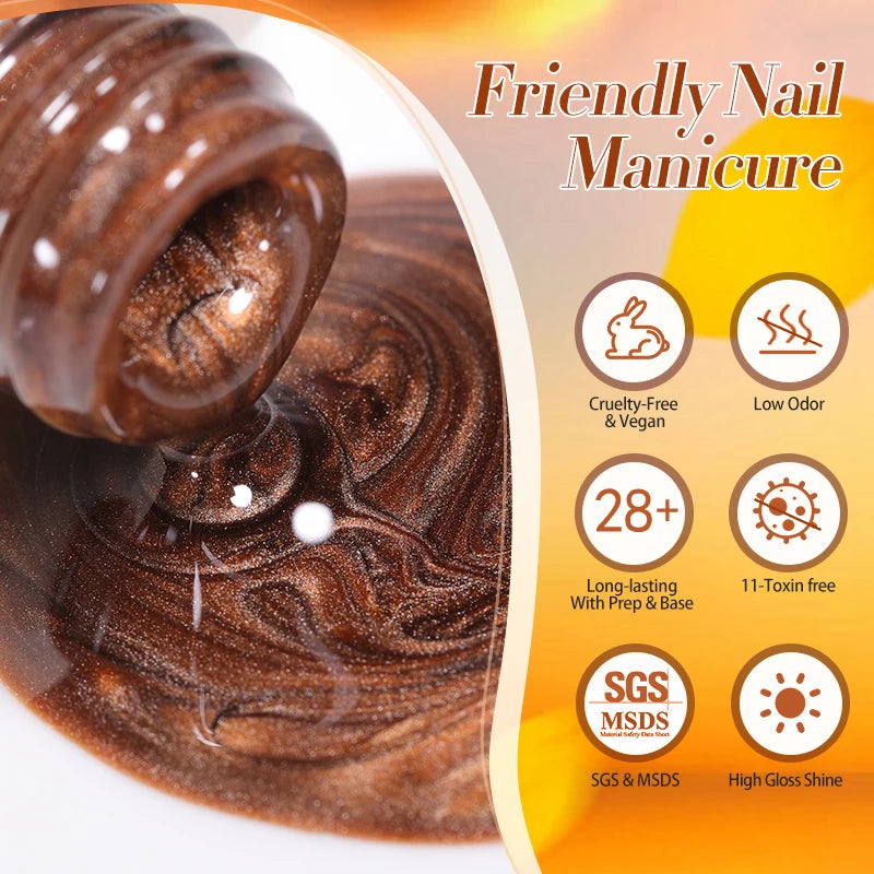 BORN PRETTY 10ml Water Light Cat Magnetic Gel for Autumn Winter Naills Semi Permanent Soak Off UV Gel Manicure Nail Art Varnish