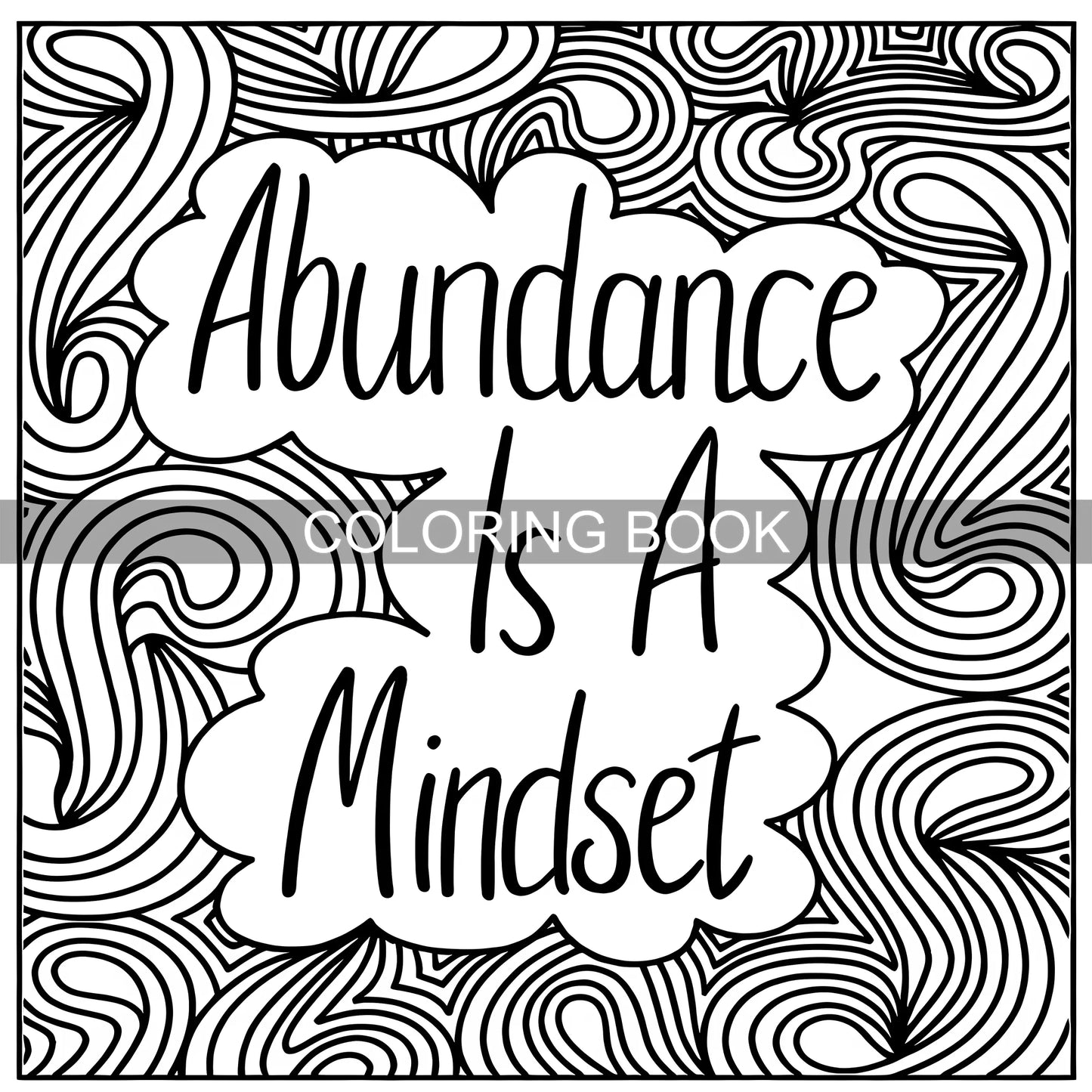 Adult Picture Book: Positive Affirmation Coloring and Doodle Art Journal - 24 Thick Pages for Creative Relaxation