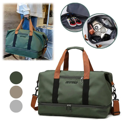 Large Capacity Gym Bag Portable Short Distance Travel Bag Sports Fitness Waterproof Handbag Luggage Storage Bag