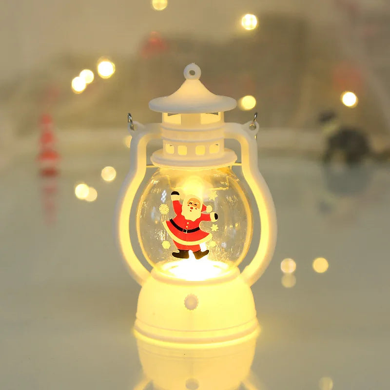 Halloween Hanging Pumpkin Lantern Light LED Ghost Lamp Candle Light Retro Small Oil Lamp Christmas Party Home Decor Horror Props