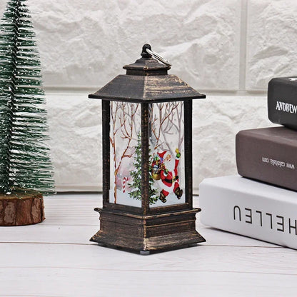 Santa Claus Snowman Lantern Light Merry Christmas Decoration For Home Christmas Tree Ornament Xmas Gifts Navidad 2024 New Year