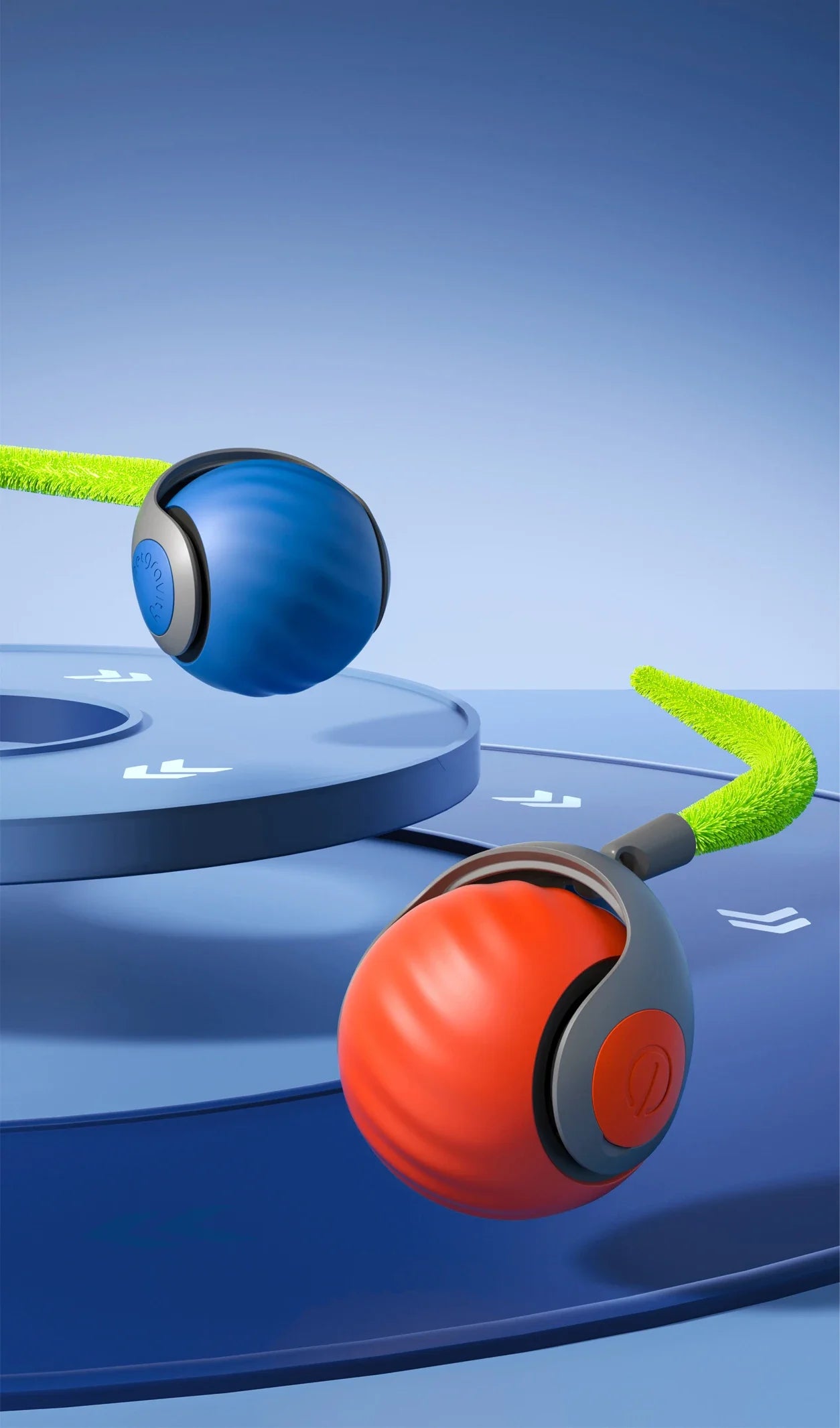New Cat Interactive Ball Toy Faux Tail Automatic Rolling Ball Rechargeable Smart Pet Electric Toy Dog Cat Training Imitate Mouse