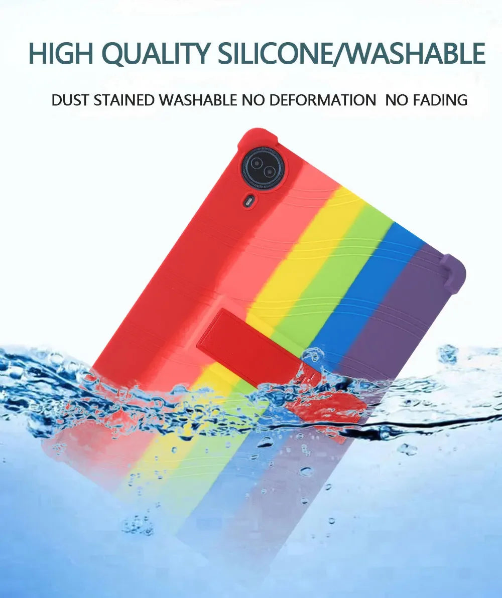 For 2025 New 14 Inch Big Screen Tablet  Case Protective cover Soft Silicone  Shockproof Adjustable Stand sleeve Shell